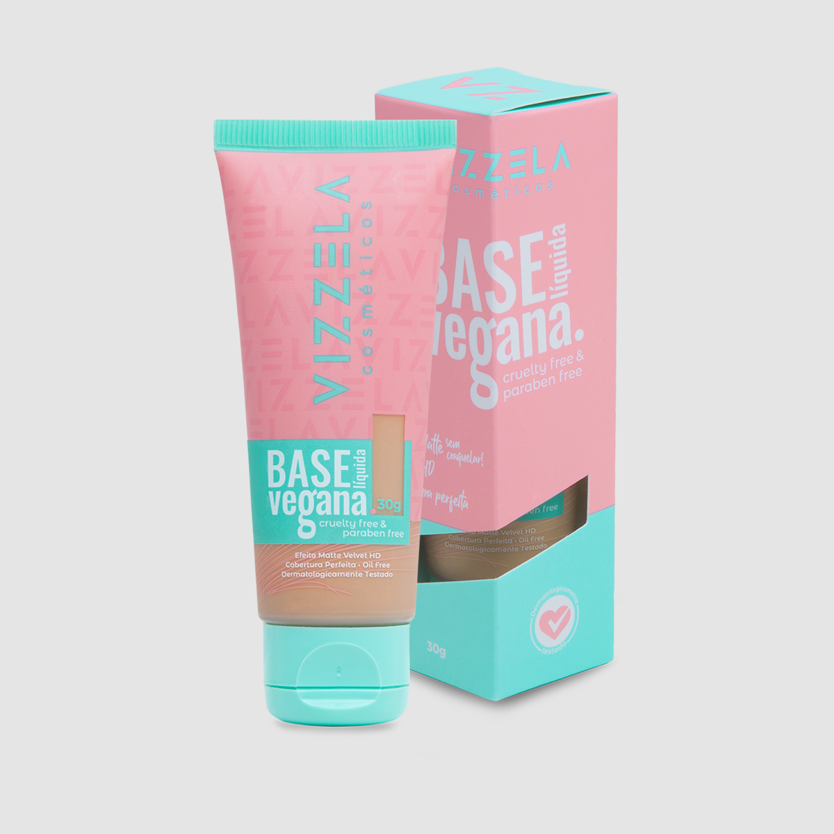 Base Líquida Vizzela Vegana cor 06 30g