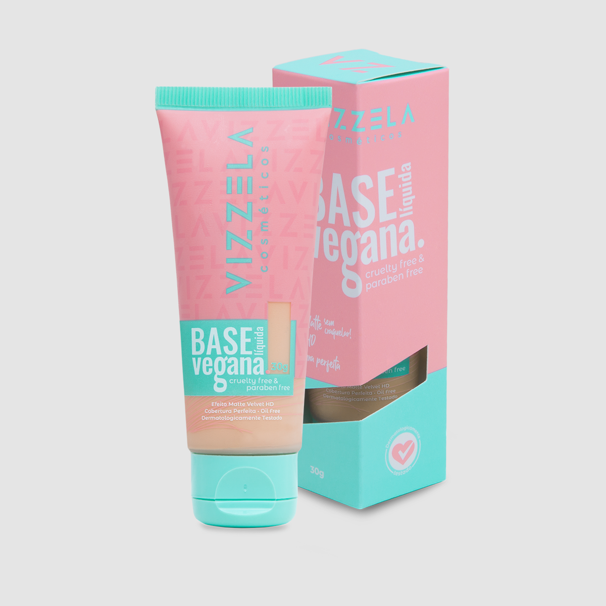 Base Líquida Vizzela Vegana cor 04 30g