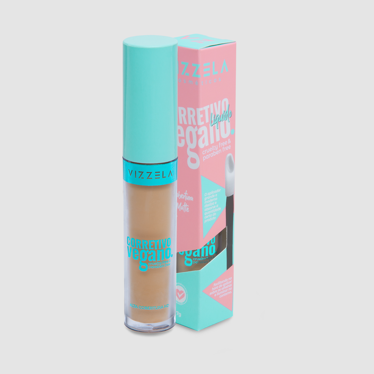 Corretivo Líquido Vizzela Vegano 7g - cor 06