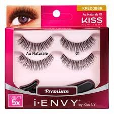 Cílios Postiços Kiss New York i-Envy Au Naturale 08 2 Pares