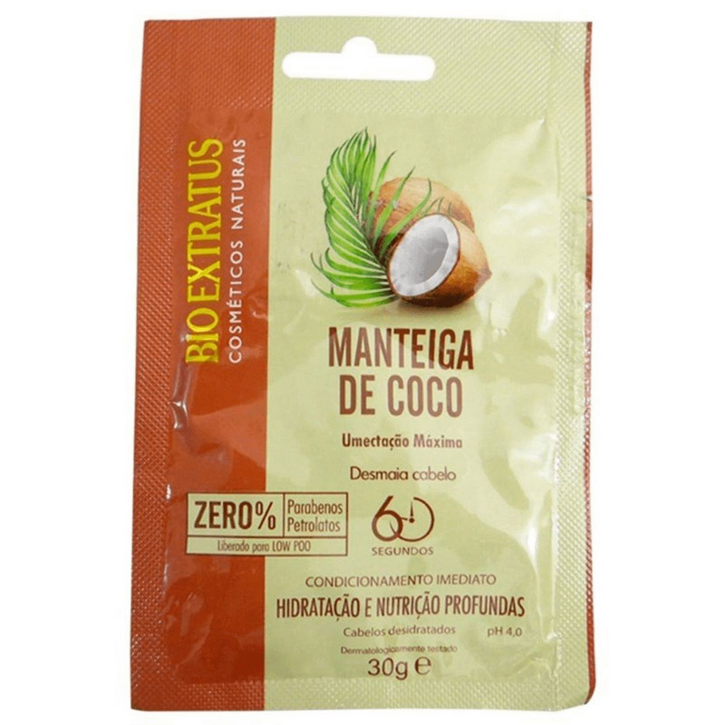 BIO EXTRATUS - Umectante Manteiga de Coco Desmaia Cabelo - 30g