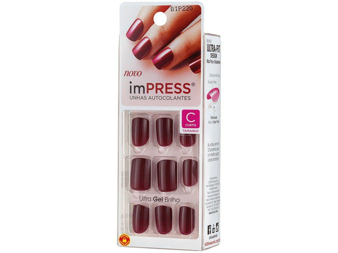 Unhas Autocolantes ImPRESS - Color Curto Matchmaker - Kiss Ny