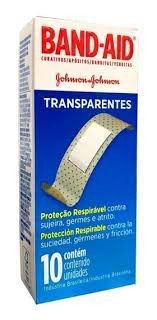 Curativo Band-Aid transparente Johnson's 10un