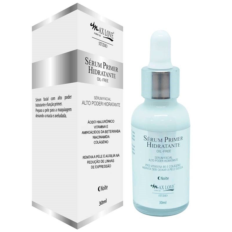 SÉRUM FACIAL HIDRATANTE NOITE - Max Love - 30ml