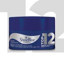 Máscara capilar Bálsamo Top 12 Shine Blue 300ml