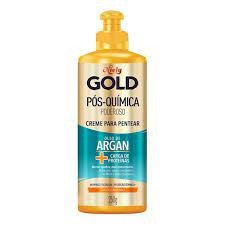 Creme para pentear Niely Gold Pós- Química Óleo de argan + carga de proteínas 