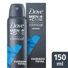 Desodorante Dove men +care clinical cuidado total aerosol antitranspirante com 150ml 