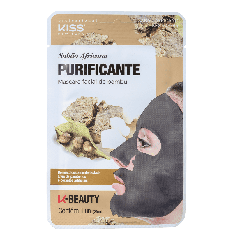 Máscara Facial de Sabão Africano - Purificante - Kiss NY