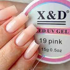 Gel De Unhas Xed Para Alongamento Led Uv Gel 19 Pink 15g