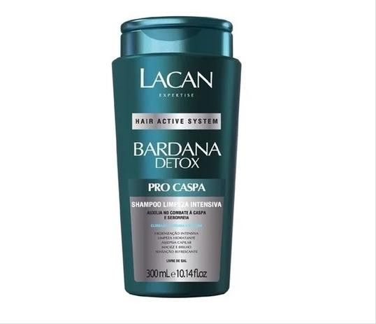 Shampoo Lacan Limpeza Intensa Bardana Detox Care 300ml - pro caspa