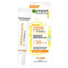 Protetor Hidratante Facial Garnier Uniform & Matte Vitamina C FPS 30 15g