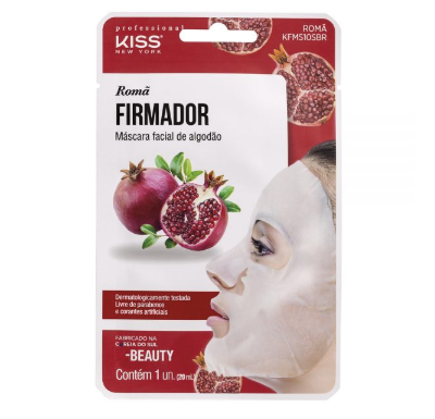 Máscara Facial de Algodão Romã Firmador- Kiss NY