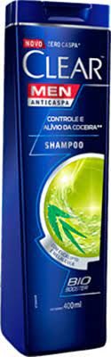 Shampoo Clear men anticaspa alívio da coceira com 400ml