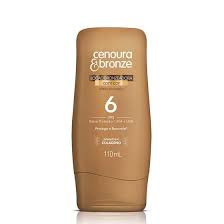 BRONZEADOR CENOURA & BRONZE COM COR EFEITO DOURADO FPS 6 COM 110ML PROTEGE E BRONZEIA