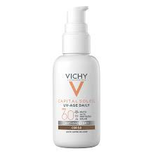 Protetor Solar Facial Vichy UV-Age Daily Sem Cor FPS 60 40g