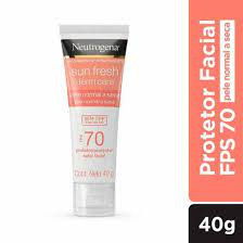 Protetor Solar Facial Neutrogena Sun Fresh Derm Care sem Cor FPS70 40g