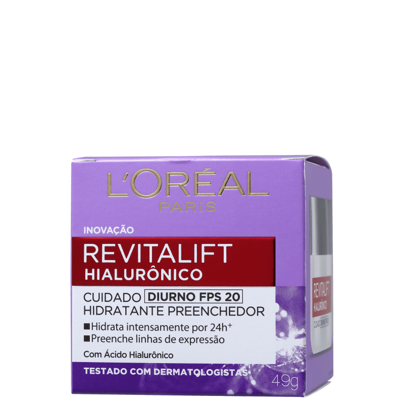 Loreal Paris Revitalift Hialurônico FPS 20 Tratamento Diurno - Anti-Idade 50ml