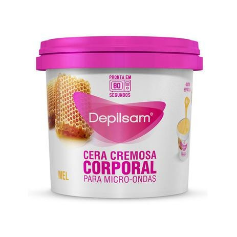 Cera Depilatória P/ Microondas Depilsam Cremosa Mel 100g