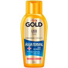 Condicionador Niely Gold Liso pleno Água termal + Flor de Hibisco