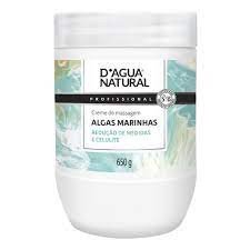 Creme de Massagem Corporal D'agua Natural Algas Marinhas 650g