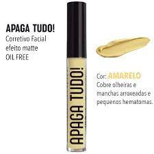 APAGA TUDO! CORRETIVO MATTE Koloss Makeup 06- AMARELO