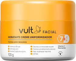 Creme Hidratante facial Uniformizador Vult Facial 7 em 1 100g