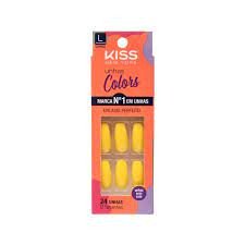 Unhas postiças Color Bailarina Canário Amarelo- Kiss NY