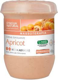 Creme esfoliante apricot média abrasão 650G - D'AGUA natural