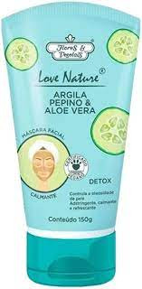 Máscara facial Argila Pepino & aloe vera