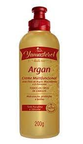 Creme multifuncional para cabelo Yamasterol argan com 200g