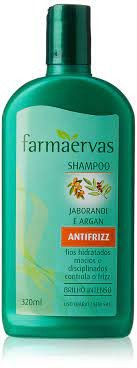 Shampoo Farmaervas Jaborandi e Argan Antifrizz 320Ml