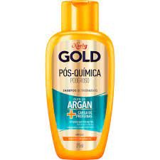 Shampoo Niely Gold Pós- Química Óleo de argan + carga de proteínas 