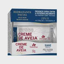 Creme Hidratante Facial Aveia Davene Suave Pele Oleosa Fps 15 50g