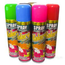 Spray de tinta colorida Axé