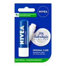 Hidratante e protetor Labial Nivea Shine Original Care Hidratação Profunda 4,8g