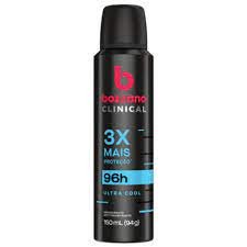 Desodorante Bozzano clinical clean aerosol Ultra cool antitranspirante masculino 150ml