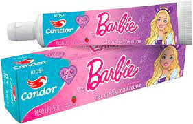 Creme Dental infantil Com Flúor Morango 50g Kids Barbie Condor
