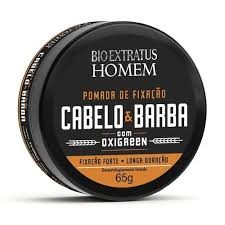 Bio Extratus Homem Cabelo e Barba - Pomada de Fixação Forte 50g
