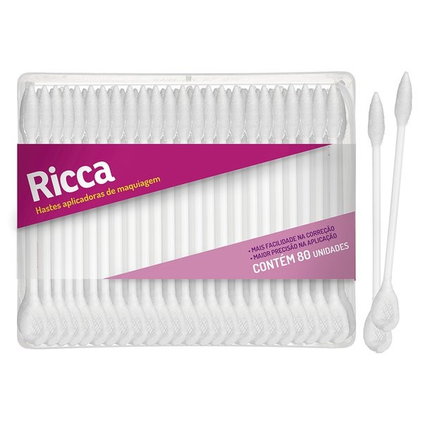 Aplicador de Maquiagem 80 Unidades - Ricca