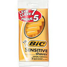 Aparelho de barbear Bic leve 7 pague 5 sensitive shaver c/7