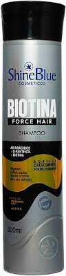 Shampoo Biotina Force Hair 315g - Shine Blue