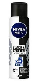 Desodorante Nivea men black&white invisible masculino antitranspirante aerosol com 150ml