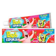 Creme Dental Infantil Dentil Bob Esponja Morango 50g