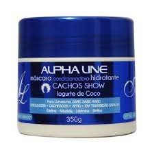 Máscara capilar Hidratante Cachos Show Iogurte de coco 300ml - Alpha Line