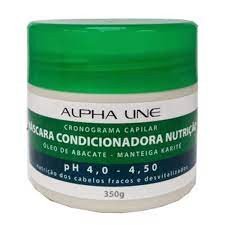Máscara Capilar Nutrição Óleo De Abacate Manteiga Karité 300ml - Alpha Line
