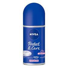 Desodorante Nivea protect & care roll on feminino antitranspirante com 50ml 