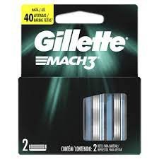 Carga para Aparelho de Barbear Gillette Mach3 2 Unidades