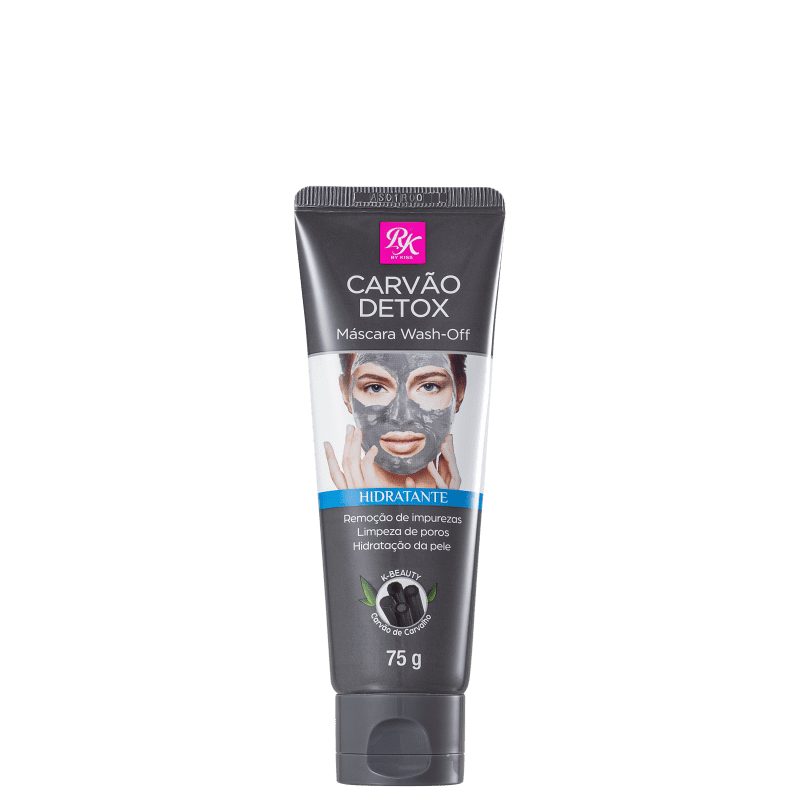 Kiss New York RK by Kiss Charcoal Wash-Off - Máscara Facial 75g