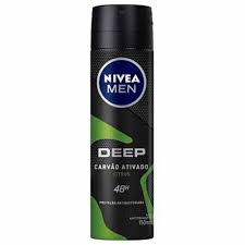 Desodorante aerosol Nivea men carvão ativado deep citrus com 150ml