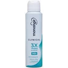 Desodorante Monange clinical revigorante aerosol antitranspirante feminino 150ml